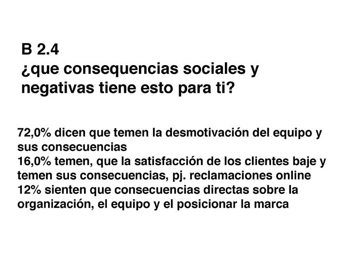 ¿Qué consecuencias sociales y negativas tiene todo esto para el profesional?